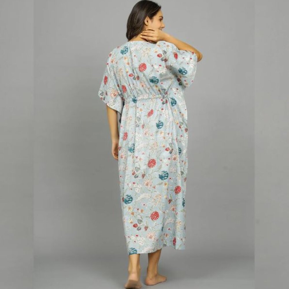 BRAND NEW Tie Dye Kaftan Dress, Women Caftan Dress Plus Size Clothing Caftan - Picture 4 of 5